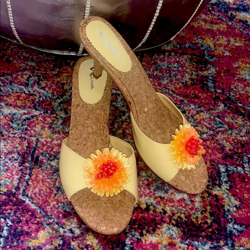 Nina Summer Heels 2.5” Beautiful Flower Rosette